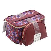 Nine West -2-PC FLORAL PRINTED NYLON TRAIN CASE AND SMALL PEBBLE PU DOME POUCH SET